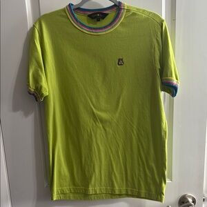Teddy Fresh Rainbow Crew Collar tee lime green